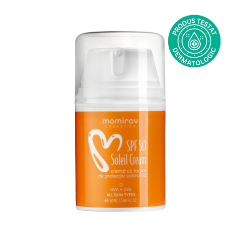 Cremă Soleil cu factor de protecție solară SPF 50, 50 ml – Momirov.ro Cremă Soleil cu factor de protecție solară SPF 50, 50 ml – Momirov.ro