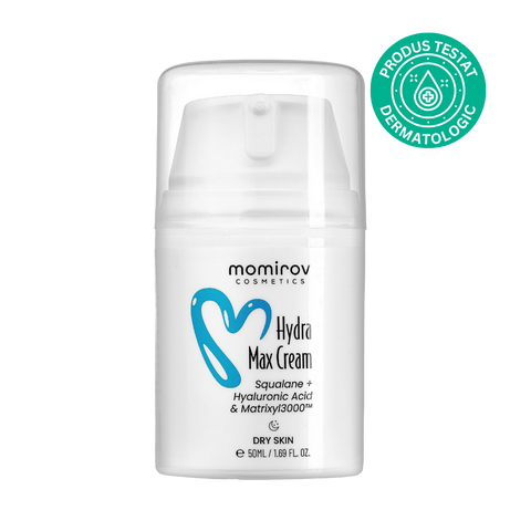 Cremă nutritivă Hydra Max cu Squalane și acid hialuronic pentru ten uscat, 50 ml