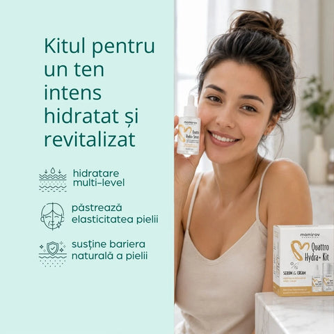 Kit Quattro cu ser și cremă pentru hidratare intensivă