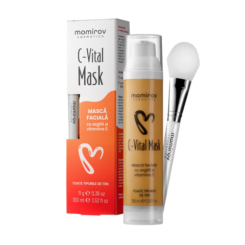 Mască Facială C-Vital cu Argilă și Vitamina C, 100 ml