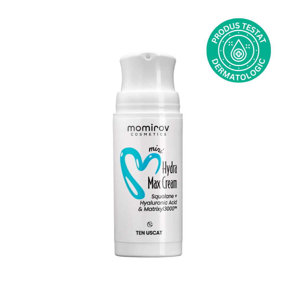 Mini Cremă nutritivă Hydra Max cu Squalane și acid hialuronic pentru ten uscat, 15 ml