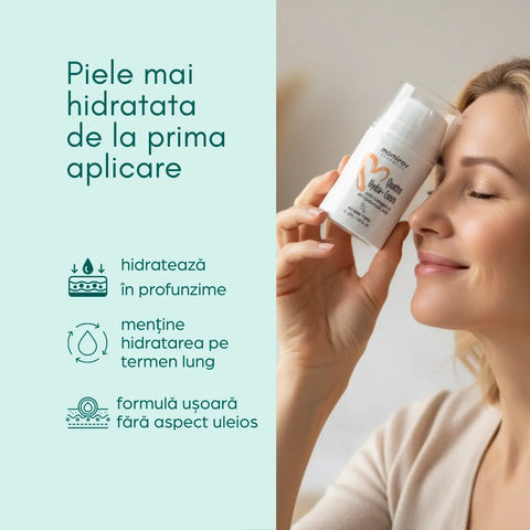 Cremă Quattro Hydra+ cu colagen și 4 tipuri de acid hialuronic, 50 ml