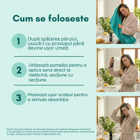 Serum pentru creșterea rapidă a părului cu Baicapil și cofeină, 100 ml