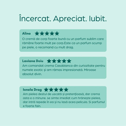 Cremă de corp parfumată Casablanca, 200 ml