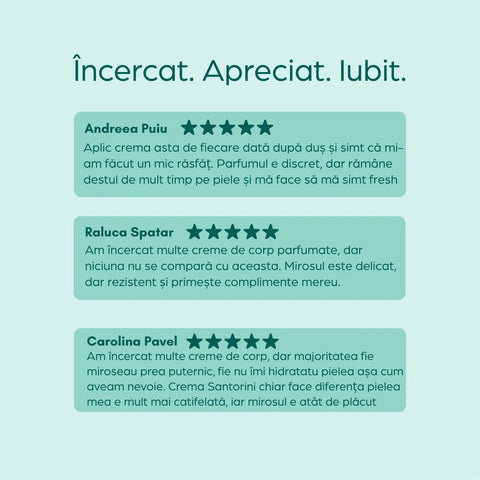 Cremă de corp parfumată Santorini, 200 ml