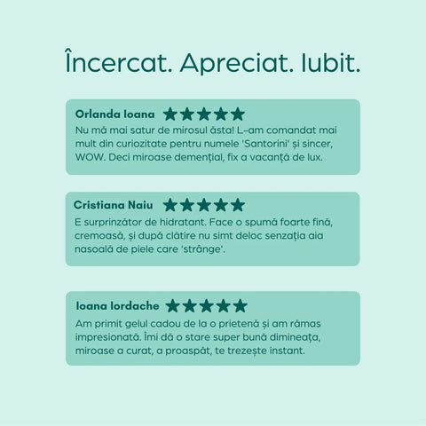 Gel de duș parfumat Santorini, 200 ml