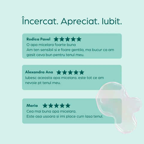 Apă micelară delicată cu Aloe Vera, 200 ml