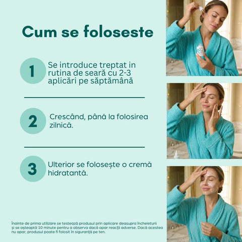 Serum Hydra Boost cu 4% acid glicolic și 1% ectoină pentru ten uscat, 30 ml