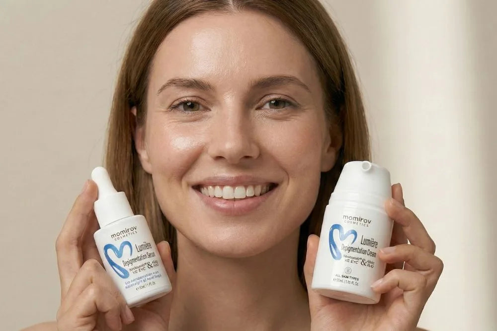 Kit Lumiere cu ser și cremă pentru depigmentare