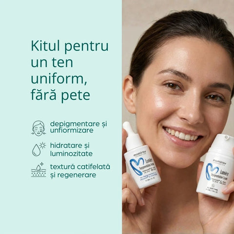 Kit Lumiere cu ser și cremă pentru depigmentare