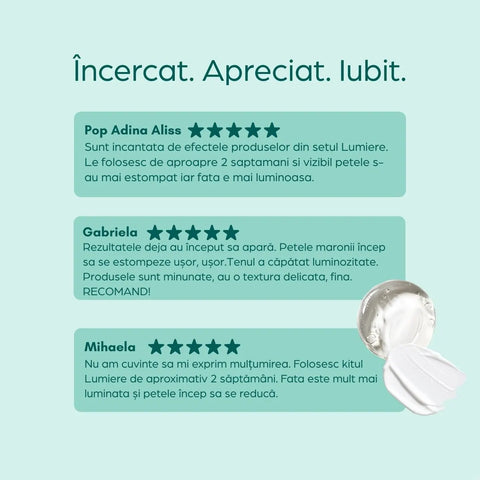 Kit Lumiere cu ser și cremă pentru depigmentare