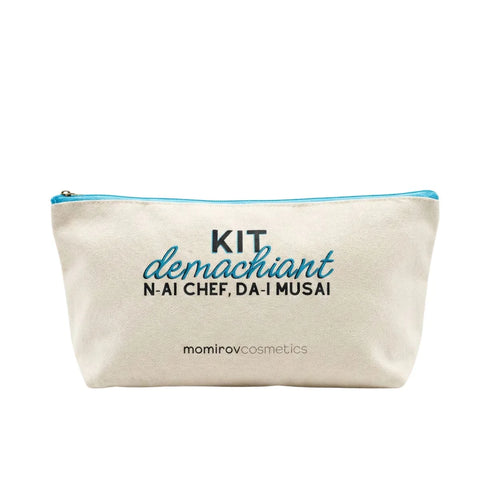 Kit demachiant cu spumă de curățare, balsam pentru topirea machiajului și prosop din bumbac spa + borsetă cadou