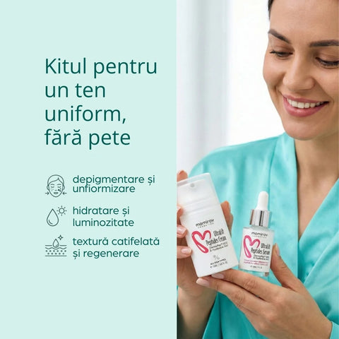 Kit Ultralift Peptides cu ser și cremă pentru reducerea ridurilor