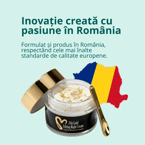 Cremă lifting de noapte 24K cu aur și 10% Tens-up, 50 ml