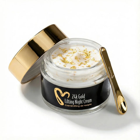 Cremă lifting de noapte 24K cu aur și 10% Tens-up, 50 ml