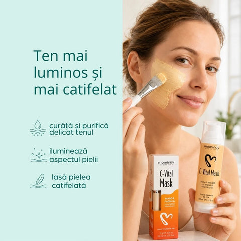 Mască Facială C-Vital cu Argilă și Vitamina C, 100 ml