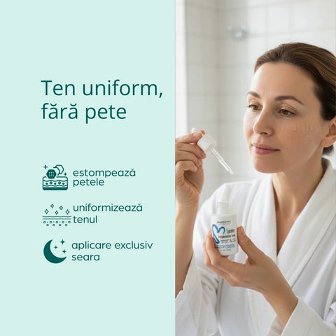 Serum depigmentant Lumière cu Melavoid și acid kojic pentru pete maronii, 30 ml