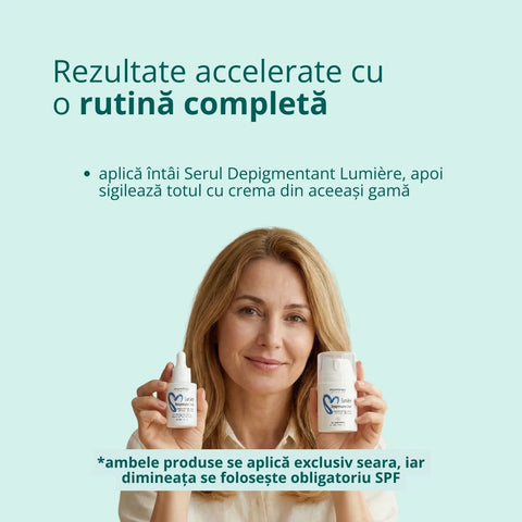 Serum depigmentant Lumière cu Melavoid și acid kojic pentru pete maronii, 30 ml