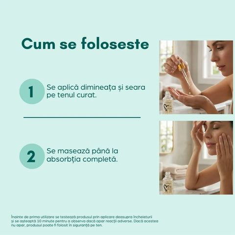 Serum cu aur 24K și acid hialuronic, 30 ml