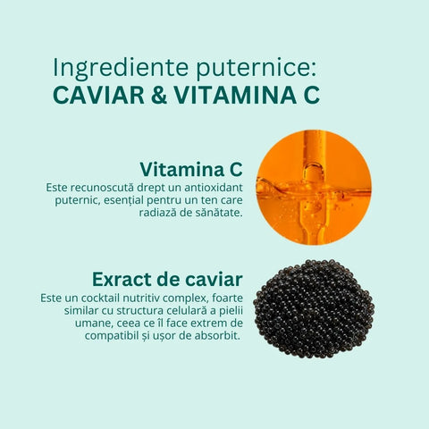 Serum C-Vital Caviar cu vitamina C și extract de caviar, 30 ml