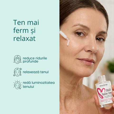Serum Ultralift cu peptide și acid hialuronic, 30 ml