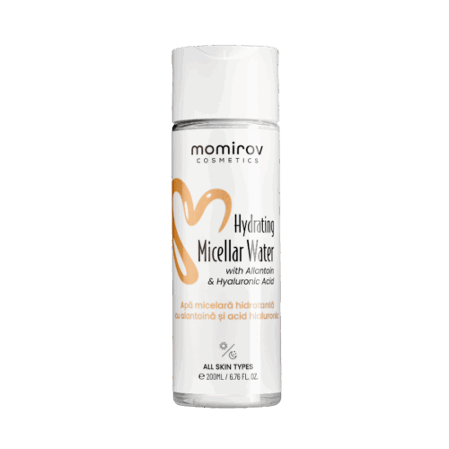 Apă micelară hidratantă cu acid hialuronic și alantoină, 200 ml