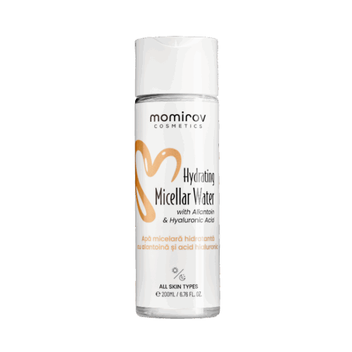 Apă micelară hidratantă cu acid hialuronic și alantoină, 200 ml