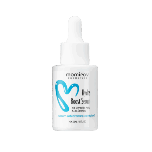 Serum Hydra Boost cu 4% acid glicolic și 1% ectoină pentru ten uscat, 30 ml